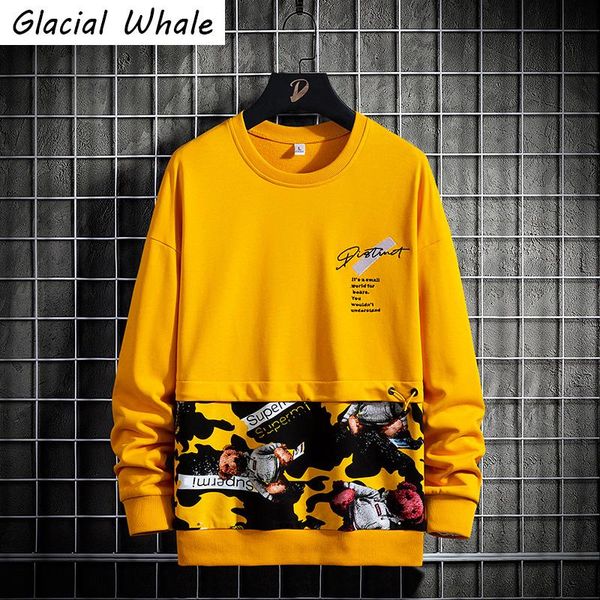 glacialwhale oversized crewneck sweatshirt men harajuku patchwork hip hop japanese streetwear yellow hoodie men sweatshirts male, Black
glacialwhale oversized crewneck sweatshirt men harajuku patchwork hip hop japanese streetwear yellow hoodie men sweatshirts male, Black