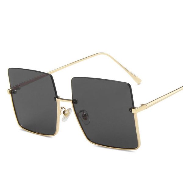 sunglasses fashion lady oversize half frame metal square women luxury eyewear feminino sun glasses, White;black
sunglasses fashion lady oversize half frame metal square women luxury eyewear feminino sun glasses, White;black
