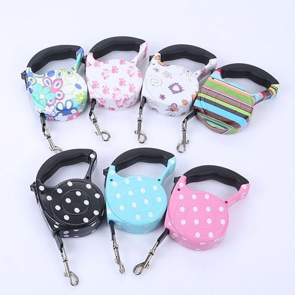 5m retractable dog leash 11 colors fashion printed puppy auto traction rope nylon walking leash for small dogs cats pet leads
5m retractable dog leash 11 colors fashion printed puppy auto traction rope nylon walking leash for small dogs cats pet leads