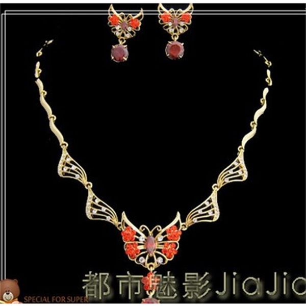 noble purple diamond crystal waterdrop set necklace earings dsfs, Silver 
noble purple diamond crystal waterdrop set necklace earings dsfs, Silver