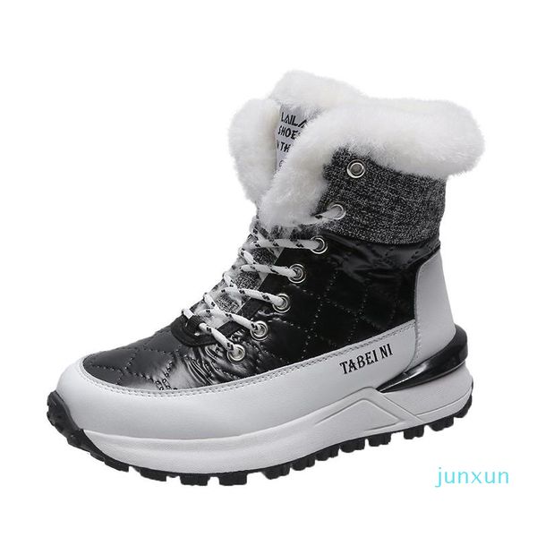 wholesale- boots lucyever thicken plush warm woman snow women waterproof pu leather platform winter shoes non slip patchwork booties female, Black
wholesale- boots lucyever thicken plush warm woman snow women waterproof pu leather platform winter shoes non slip patchwork booties female, Black