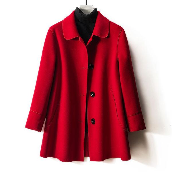 women's wool & blends woman casual loose pocket woolen coats female fashion autumn winter long sleeve thick blouse coat ladies solid ou, Black
women's wool & blends woman casual loose pocket woolen coats female fashion autumn winter long sleeve thick blouse coat ladies solid ou, Black