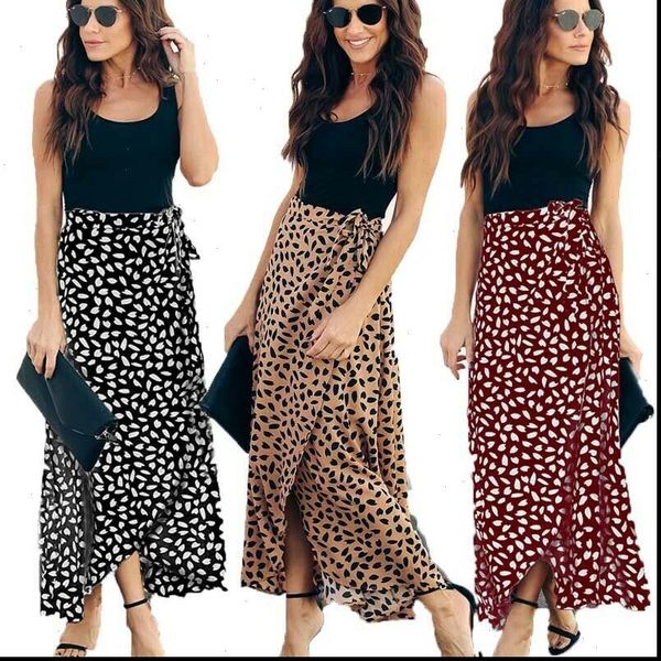 2021 women summer leopard skirts lady girl casual pleated drawstring high waist flower long maxi sundress beachdress, Black
2021 women summer leopard skirts lady girl casual pleated drawstring high waist flower long maxi sundress beachdress, Black