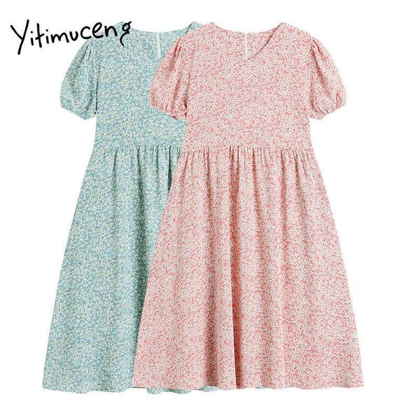 yitimuceng floral print dresses women summer high waist puff sleeve a-line patchwork clothes korean fashion mini dress 210601, Black;gray
yitimuceng floral print dresses women summer high waist puff sleeve a-line patchwork clothes korean fashion mini dress 210601, Black;gray