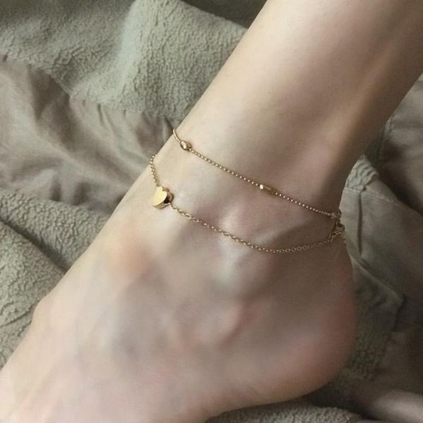 anklets 1pcs bohemian beach for women trendy simple alloy round bead love heart pendant anklet foot chains 2021, Red;blue
anklets 1pcs bohemian beach for women trendy simple alloy round bead love heart pendant anklet foot chains 2021, Red;blue