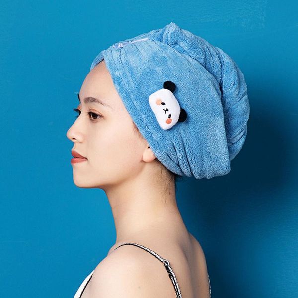 shower caps cute dry hair cap high density coral fleece absorbent soft for women 
shower caps cute dry hair cap high density coral fleece absorbent soft for women
