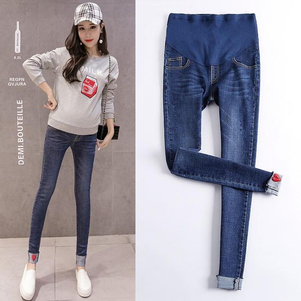 maternity bottoms 2021 autumn high waist pregnant women belly jeans fashion office lady pencil pants elegant denim trousers slim hem, White
maternity bottoms 2021 autumn high waist pregnant women belly jeans fashion office lady pencil pants elegant denim trousers slim hem, White