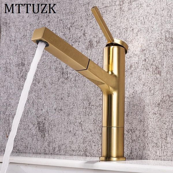 bathroom sink faucets mttuzk solid brass brushed gold pull out faucet basin cold mixer tap deck mounted single handle
bathroom sink faucets mttuzk solid brass brushed gold pull out faucet basin cold mixer tap deck mounted single handle