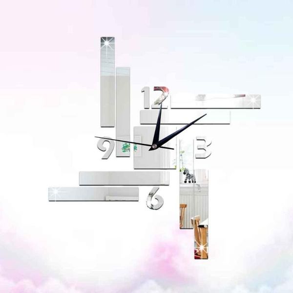 1pc eco-friendly mirror clock wall clock striped square mirror fashionable wall hanging chic art decor for home offi
1pc eco-friendly mirror clock wall clock striped square mirror fashionable wall hanging chic art decor for home offi