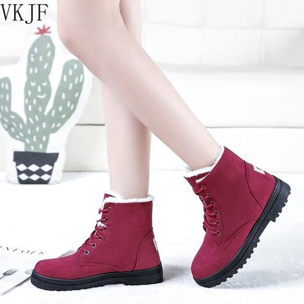 boots women winter warm snow faux suede ankle for female shoes botas mujer plush woman, Black
boots women winter warm snow faux suede ankle for female shoes botas mujer plush woman, Black
