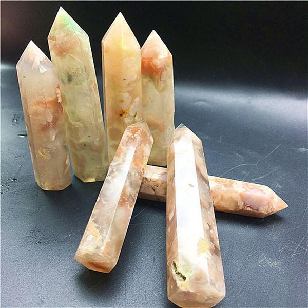 cherry blossom agate wand point natural stones quartz minerals crystal gemstones home decoration
cherry blossom agate wand point natural stones quartz minerals crystal gemstones home decoration