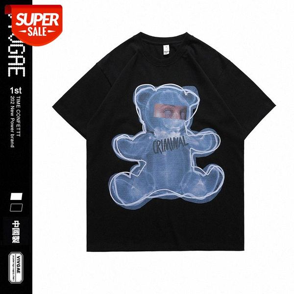 vivgae men's bf style prank bear print loose short sleeve t-shirt #i02i, White;black
vivgae men's bf style prank bear print loose short sleeve t-shirt #i02i, White;black