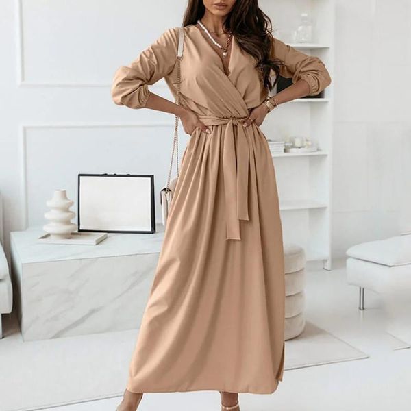 women's sweaters deep v-neck evening party dress women fashion solid color full sleeve long autumn winter dresses casual maxi vestidos, White;black
women's sweaters deep v-neck evening party dress women fashion solid color full sleeve long autumn winter dresses casual maxi vestidos, White;black