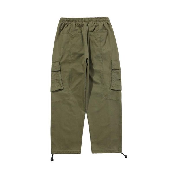 men's pants multi-pocket cargo mens safari style elastic waist jogger solid color casual loose trousers men, Black
men's pants multi-pocket cargo mens safari style elastic waist jogger solid color casual loose trousers men, Black