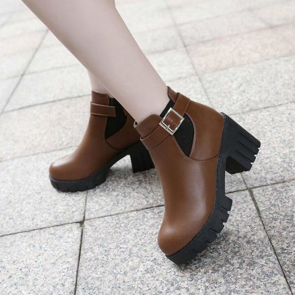 female winter single woman elastic vintage band fashion ankle buckle boots detachable 635 q8do, Black
female winter single woman elastic vintage band fashion ankle buckle boots detachable 635 q8do, Black