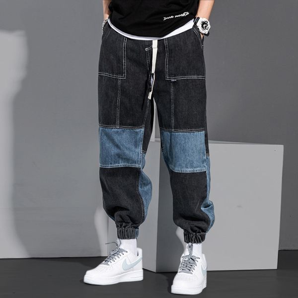 2021 new fashion streetwear men jeans spliced designer denim cargo pants loose fit wide leg hip hop joggers harem trousers 2j0l, Blue
2021 new fashion streetwear men jeans spliced designer denim cargo pants loose fit wide leg hip hop joggers harem trousers 2j0l, Blue