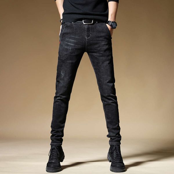 black jeans men's fashion brand stretch slim casual spring and autumn versatile wash youth personality straight pantswinter, Blue
black jeans men's fashion brand stretch slim casual spring and autumn versatile wash youth personality straight pantswinter, Blue