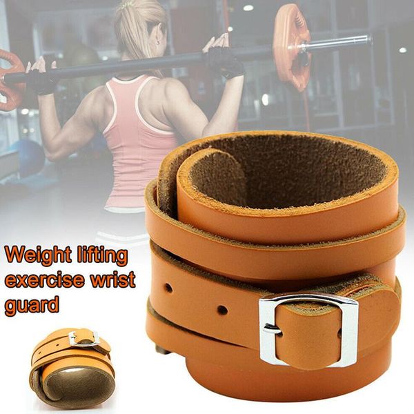 wrist support 1 pair brace weightlifting winding bracers pu leather strength training h7jp, Black;red 
wrist support 1 pair brace weightlifting winding bracers pu leather strength training h7jp, Black;red