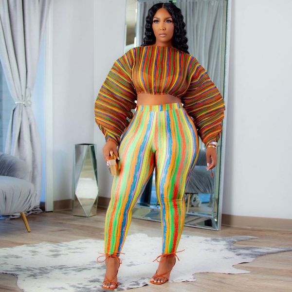 plus size tracksuits zjfzml zz women clothing two piece set rainbow striped lantern sleeve crop slim elatic pant drop wholesale, Black
plus size tracksuits zjfzml zz women clothing two piece set rainbow striped lantern sleeve crop slim elatic pant drop wholesale, Black