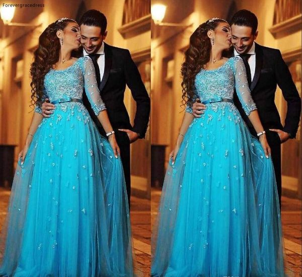 party dresses blue lace arabic prom dress half sleeves a-line tulle long formal holiday wear gown custom made plus size, White;black
party dresses blue lace arabic prom dress half sleeves a-line tulle long formal holiday wear gown custom made plus size, White;black