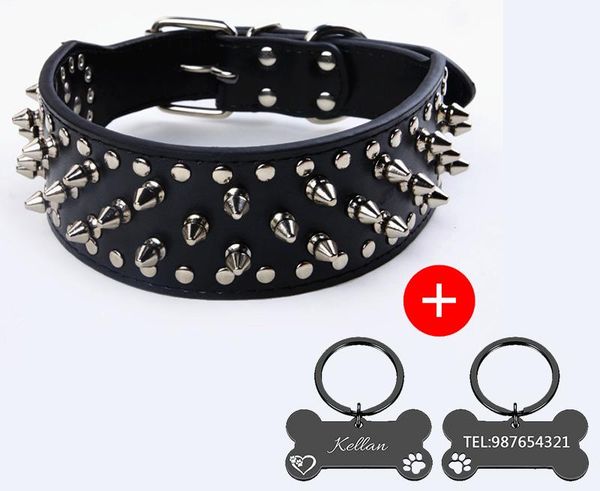 dog collars & leashes custom pet product pu leather spiked rivet collar engrave tags for medium large breeds dogs
dog collars & leashes custom pet product pu leather spiked rivet collar engrave tags for medium large breeds dogs