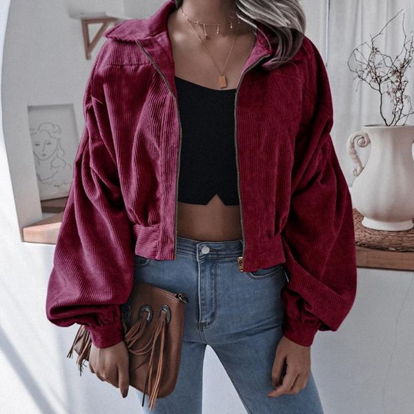 women's jackets ladies single zipper lantern sleeve jacket coat fashion vintage solid corduroy outerwear autumn winter elegant lapel wo, Black;brown
women's jackets ladies single zipper lantern sleeve jacket coat fashion vintage solid corduroy outerwear autumn winter elegant lapel wo, Black;brown
