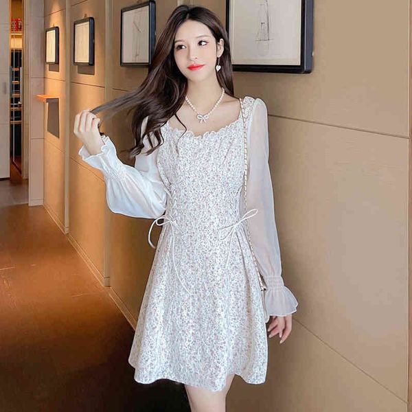 woman casual dresses 2022 autumn dresses with slim waist, flared sleev, a-shaped floral lace stitched long sleeve dresses, Black;gray
woman casual dresses 2022 autumn dresses with slim waist, flared sleev, a-shaped floral lace stitched long sleeve dresses, Black;gray