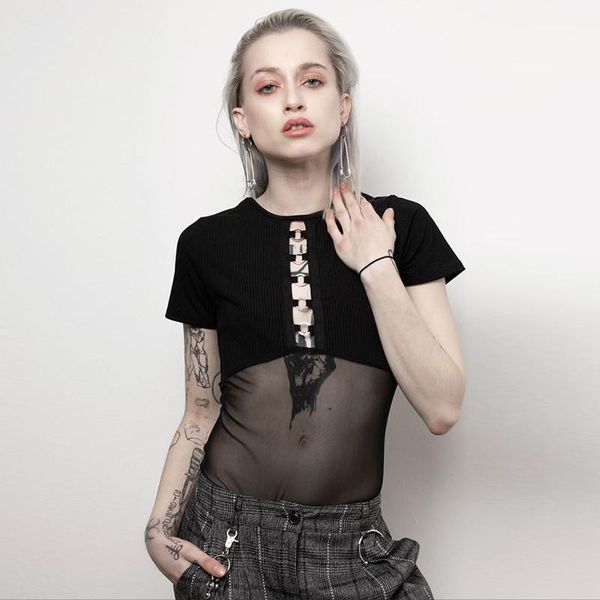 women's jumpsuits & rompers summer dark series round neck ring transparent mesh stitching one-piece retro jacket clothing body buflap, Black;white
women's jumpsuits & rompers summer dark series round neck ring transparent mesh stitching one-piece retro jacket clothing body buflap, Black;white