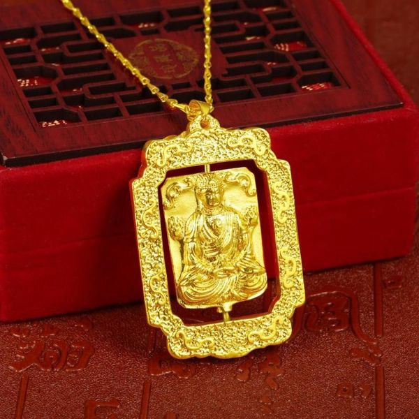 pendants style vietnam gold necklace auspicious rotating avalokitesvara guanyin buddha brand neve fade, Black
pendants style vietnam gold necklace auspicious rotating avalokitesvara guanyin buddha brand neve fade, Black