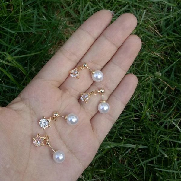 stud earrings for women earings fashion jewelry gold-color flashing simple triangle pearl zirconia jewellry 2021 ka093 ka094, Golden;silver
stud earrings for women earings fashion jewelry gold-color flashing simple triangle pearl zirconia jewellry 2021 ka093 ka094, Golden;silver