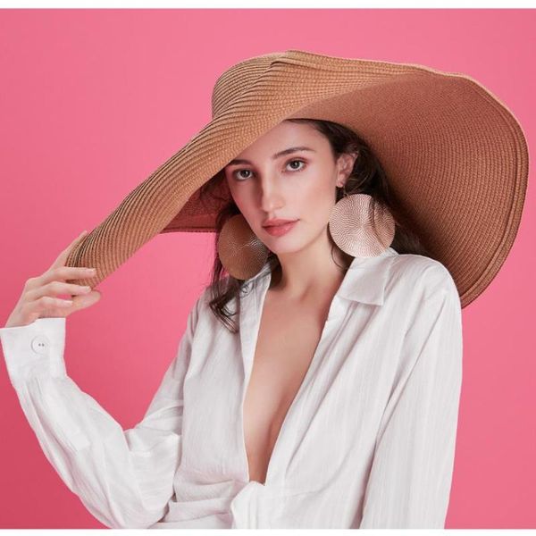 wide brim hats foldable women oversized hat 70cm diameter large summer sun beach wholesale, Blue;gray
wide brim hats foldable women oversized hat 70cm diameter large summer sun beach wholesale, Blue;gray