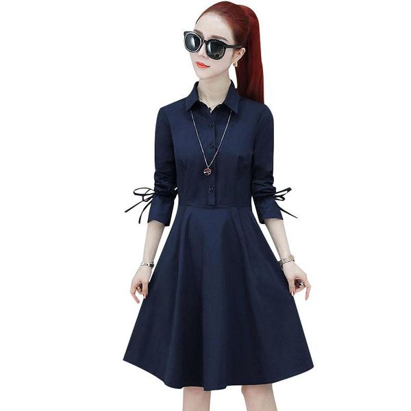 casual dresses women's spring autumn style dress temperament slim long sleeve button bow turn-down collar ss1258, Black;gray
casual dresses women's spring autumn style dress temperament slim long sleeve button bow turn-down collar ss1258, Black;gray
