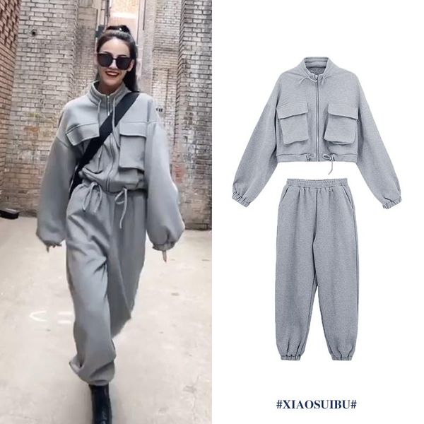 running solid tracksuit women long sleeve korean spring high waist tracksuit casual fashion dresy damskie women sets de50ctz, White
running solid tracksuit women long sleeve korean spring high waist tracksuit casual fashion dresy damskie women sets de50ctz, White
