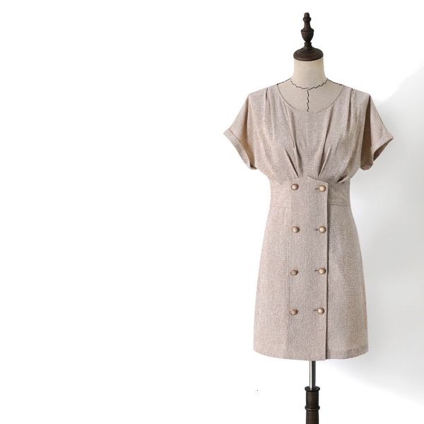 2021 new autumn ladies elegant double-breasted slim office women runway vintage o-neck short sleeve mini cotton iz53, Black;gray
2021 new autumn ladies elegant double-breasted slim office women runway vintage o-neck short sleeve mini cotton iz53, Black;gray