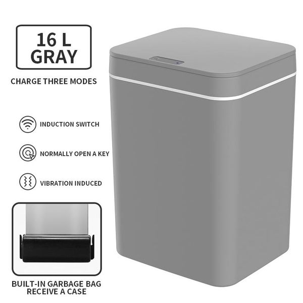 waste bins original 4 gallon trash can automatic touchless intelligent induction motion sensor bin for kitchen office bathroom
waste bins original 4 gallon trash can automatic touchless intelligent induction motion sensor bin for kitchen office bathroom
