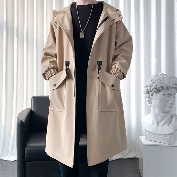2021 new spring trench men's fashion casual hooded long coat men streetwear korean loose oversize windbreaker jacket mens overcoat fyxd, Tan;black
2021 new spring trench men's fashion casual hooded long coat men streetwear korean loose oversize windbreaker jacket mens overcoat fyxd, Tan;black