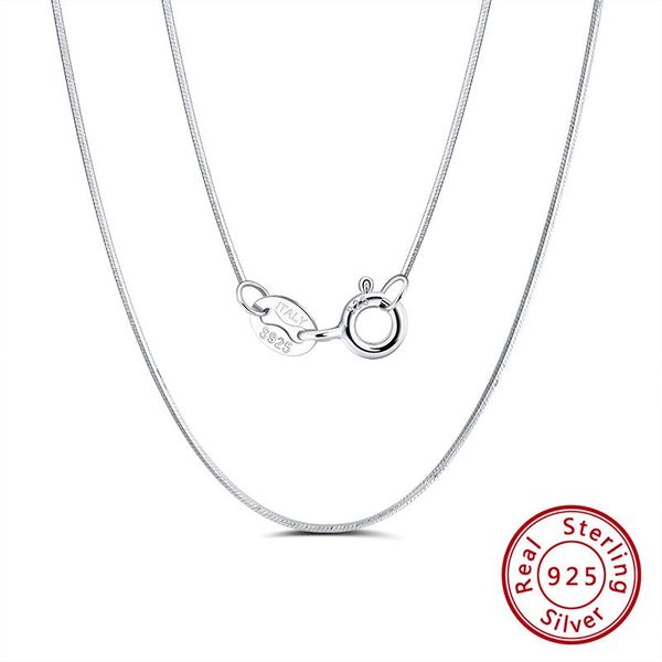 Genuine 925 Sterling Silver Chain Necklace For Women Men Silver Jewelry 45cm Length Snake Chain Wholesale Gift
Genuine 925 Sterling Silver Chain Necklace For Women Men Silver Jewelry 45cm Length Snake Chain Wholesale Gift