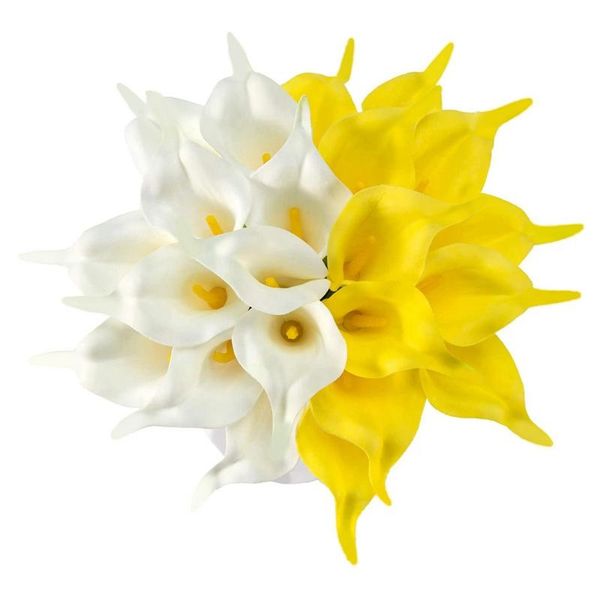 decorative flowers & wreaths 20pcs artificial calla lily bouquet with stem for wedding, home, party, office and garden decoration
decorative flowers & wreaths 20pcs artificial calla lily bouquet with stem for wedding, home, party, office and garden decoration