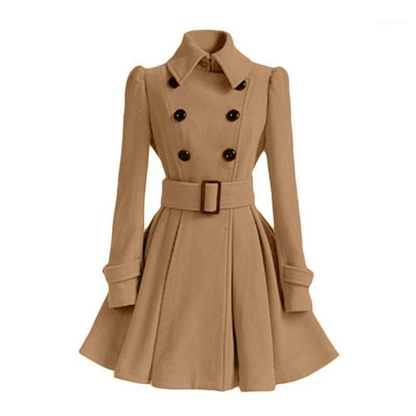 woolen coat with belt women 2021 korean elegant ladies solid color mid-length lapel slim female jd1284 women's wool & blends, Black
woolen coat with belt women 2021 korean elegant ladies solid color mid-length lapel slim female jd1284 women's wool & blends, Black