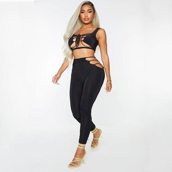 women's leggings women solid color hollow out trousers casual dance cropped pants for fitness seamless femme, Black
women's leggings women solid color hollow out trousers casual dance cropped pants for fitness seamless femme, Black