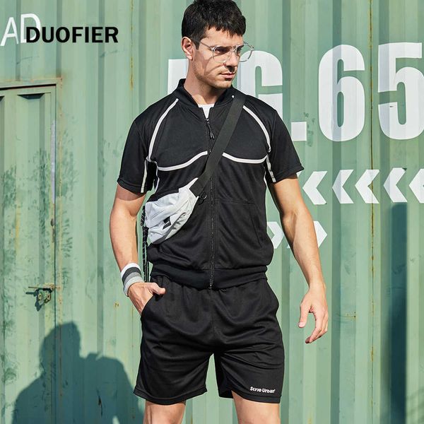 breathable casual suit men summer zipper fitness drying climbing sleeve sport set mens running comfortable spring male 210603, Gray
breathable casual suit men summer zipper fitness drying climbing sleeve sport set mens running comfortable spring male 210603, Gray