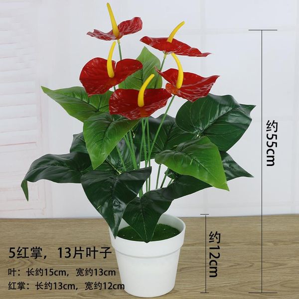 decorative flowers & wreaths nuonuowell 5 kinds real touch potted indoor artificial anthurium bouquet faux plant lifelike wedding flower
decorative flowers & wreaths nuonuowell 5 kinds real touch potted indoor artificial anthurium bouquet faux plant lifelike wedding flower