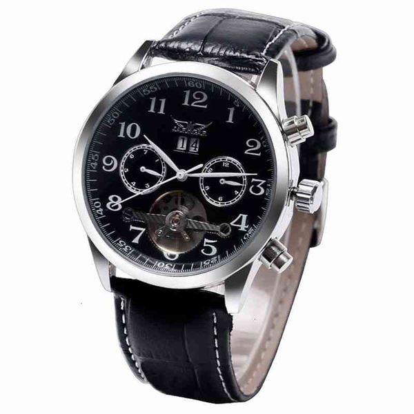 tour watches automatic jaragar gentlemen balloon mechanical watch black calendar clock leather band business wristwatch hombre, Slivery;brown
tour watches automatic jaragar gentlemen balloon mechanical watch black calendar clock leather band business wristwatch hombre, Slivery;brown