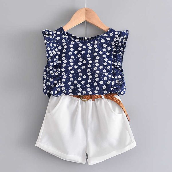 3-7 years summer girl clothing set casual fashion cartoon active t-shirt+ pant kid children baby toddler 210615, White
3-7 years summer girl clothing set casual fashion cartoon active t-shirt+ pant kid children baby toddler 210615, White