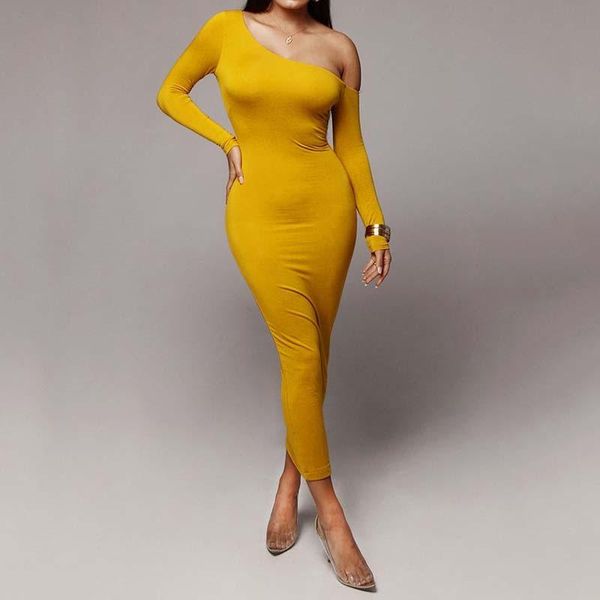casual dresses 2021 autumn winter solid maxi long dress women off shoudler slash neck skinny bodycon sleeve party club outfits, Black;gray
casual dresses 2021 autumn winter solid maxi long dress women off shoudler slash neck skinny bodycon sleeve party club outfits, Black;gray