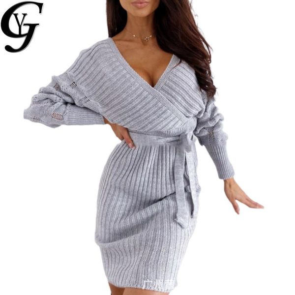 2021 autumn winter knitted bandage dress women elegant solid long sleeve ladies dresses robe femme backless vestido mujer, Black;gray
2021 autumn winter knitted bandage dress women elegant solid long sleeve ladies dresses robe femme backless vestido mujer, Black;gray