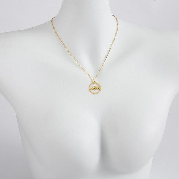 pendant necklaces 2cm round stainless steel mountain necklace with 42cm+5cm link chain as valentines gift, Silver
pendant necklaces 2cm round stainless steel mountain necklace with 42cm+5cm link chain as valentines gift, Silver