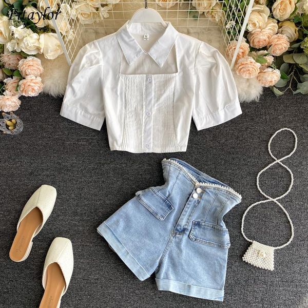 women's tracksuits fitaylor summer arrival women hollow out short high waist denim shorts ladies sweet slim bodycon two piece sets, Gray
women's tracksuits fitaylor summer arrival women hollow out short high waist denim shorts ladies sweet slim bodycon two piece sets, Gray
