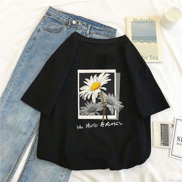 men's t-shirts summer white daisy letter printed t-shirt 100% cotton round neck 14-color neutral short-sleeved daily casual harajuku to, White;black
men's t-shirts summer white daisy letter printed t-shirt 100% cotton round neck 14-color neutral short-sleeved daily casual harajuku to, White;black