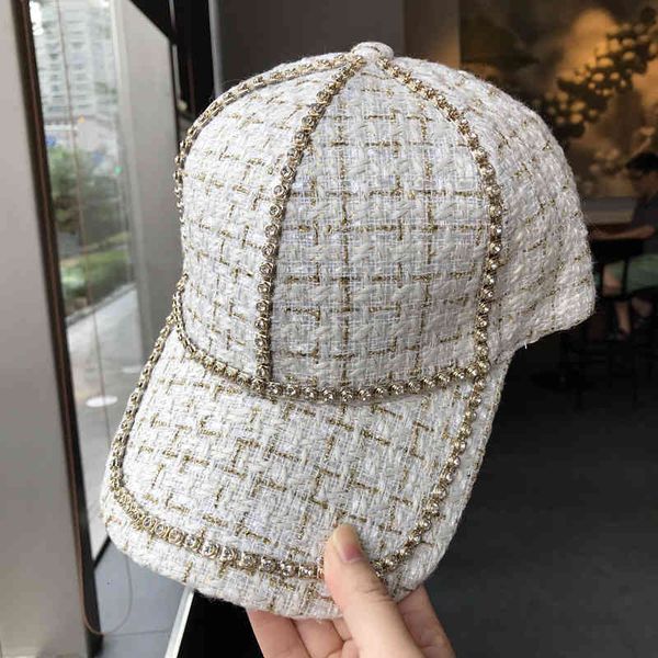 hat women's autumn and winter cap with drilled duck tongue korean version versatile wool plaid baseball men's trendy sun visor, Blue;gray
hat women's autumn and winter cap with drilled duck tongue korean version versatile wool plaid baseball men's trendy sun visor, Blue;gray